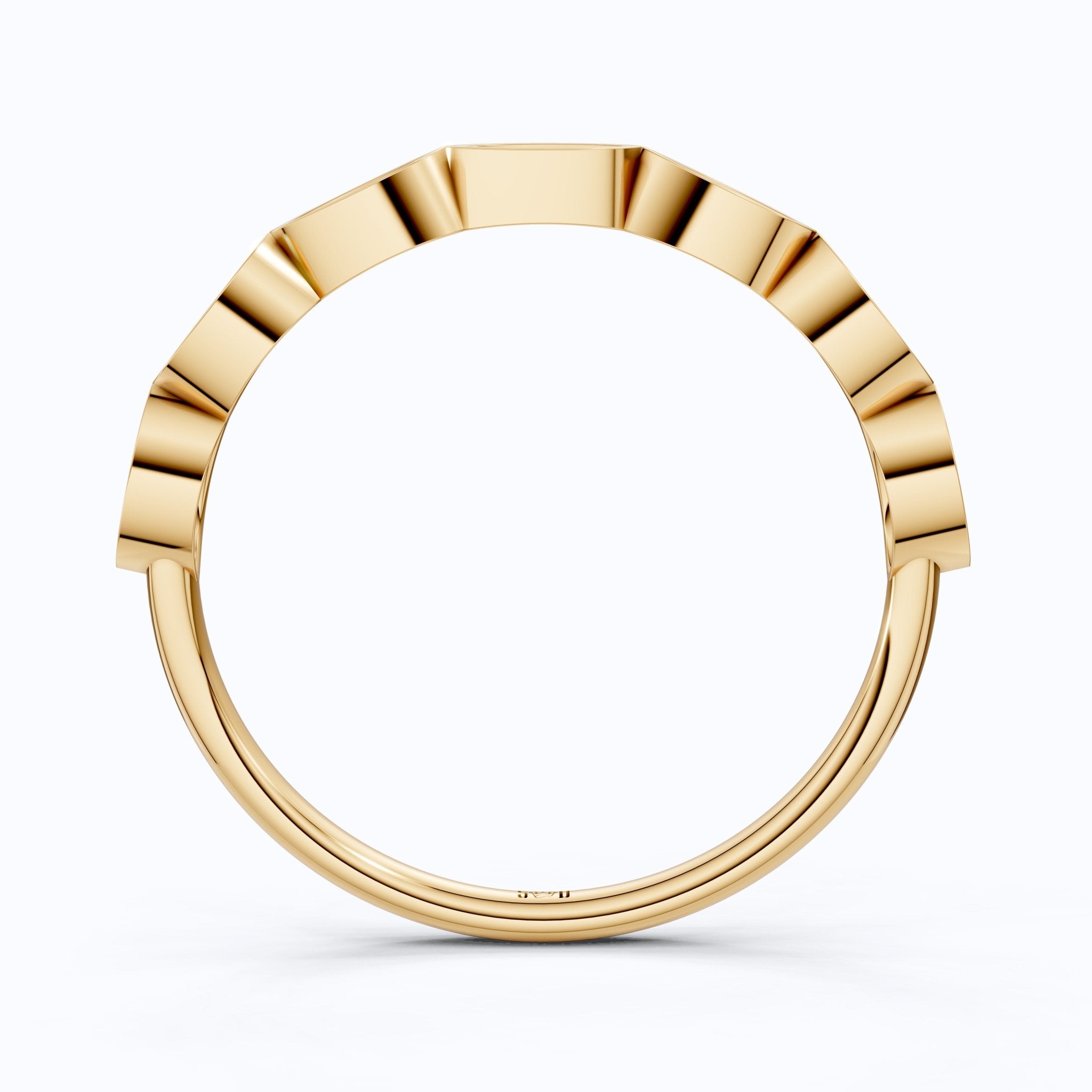 Unique Illusion Marquise Wedding Band in 14K Solid Gold,0.11 TCW Round Cut Lab Created Diamonds, Anniversary Ring, Fashion Jewelry, Gift For Her - Shoora Designs